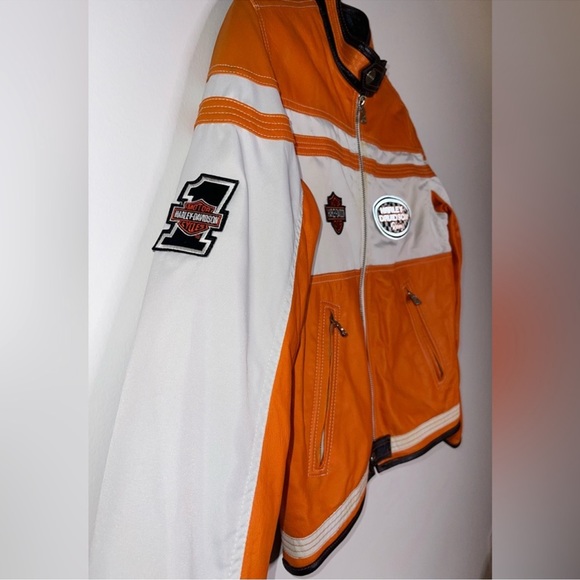 Genuine Leather Motorcycle Jacket-Custom
Made Harley Davidson Style/Dragon Print - Picture 9 of 17